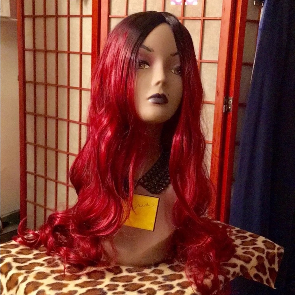 LAST ONE. NWT Long Wig Long Curls n Free Hair Cap